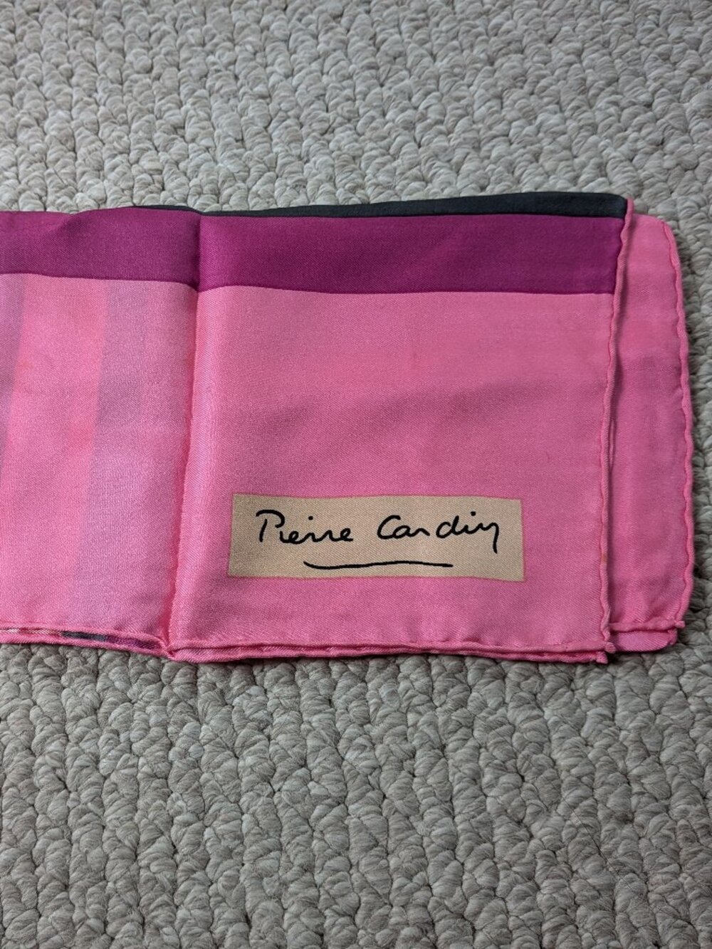 Pink Pierre Cardin Silk Scarf